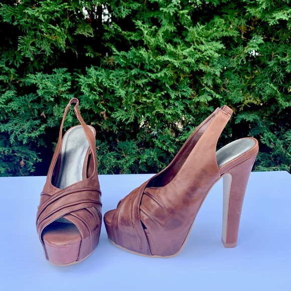 Sling back platform sandals - Picture 1 of 2